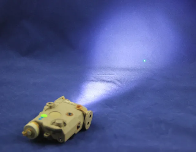 AN/PEQ-15 Green Laser White LED Flashlight Torch IR illuminator