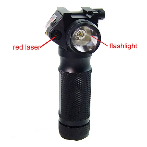 Tactical Combo Vertical Foregrip & Flashlight & RED Laser Sight