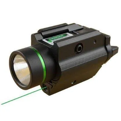 Tactical M6 BK CREE LED Flashlight & Green Laser Sight Combo
