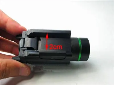 Tactical M6 BK CREE LED Flashlight & Green Laser Sight Combo
