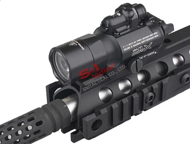SF X400 Ultra LED Pistol/Rifle WeaponLight (500 Lums, Red laser)
