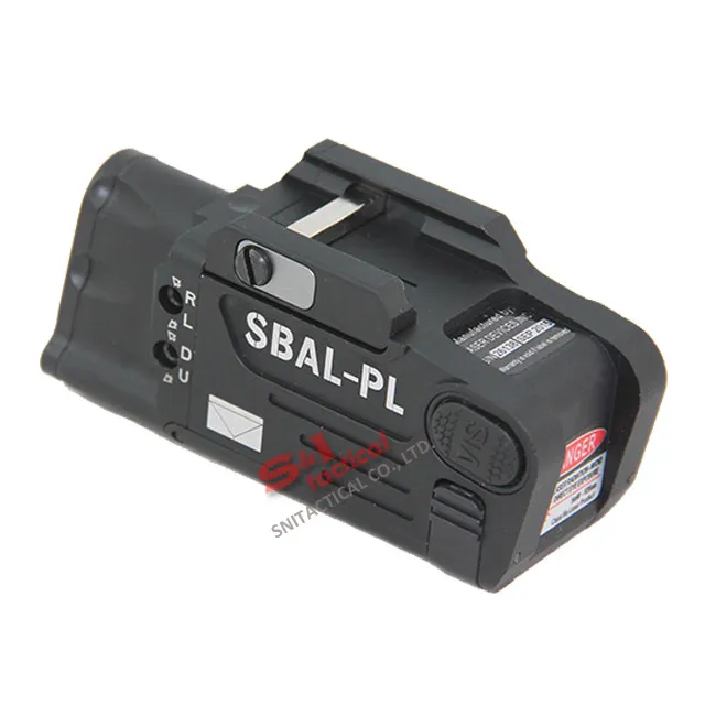 Tactical CNC Making SBAL-PL LED Weapon Light With Red Laser BK