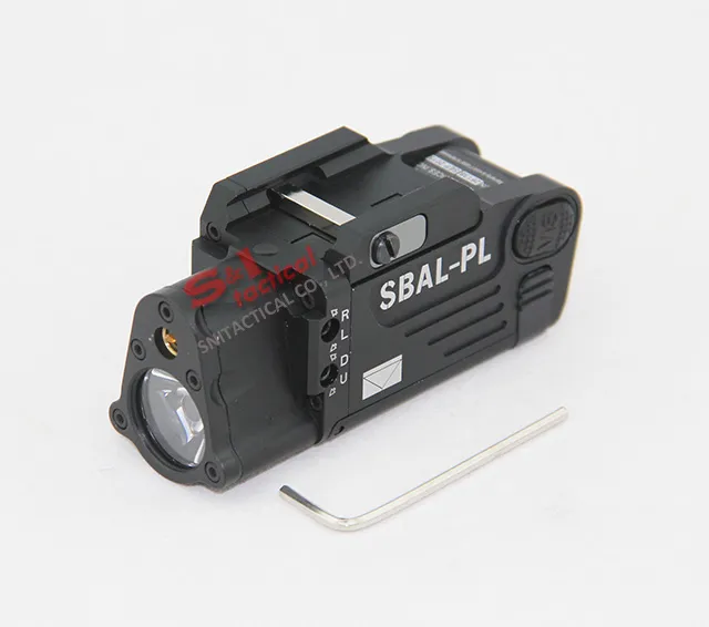 Tactical CNC Making SBAL-PL LED Weapon Light With Red Laser BK