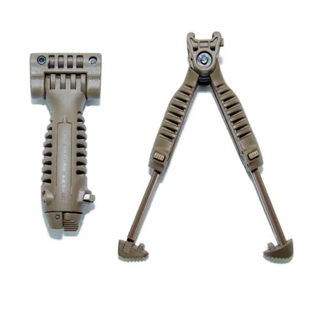 MAKO FAB style TACTICAL FORE GRIP BIPOD TPOD T-POD tan
