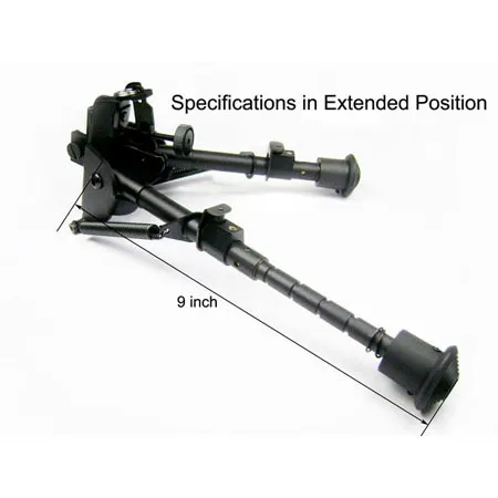 Tactical Bipod 6"-9" rifle T-POD Bipod Foregrip 5 level legs
