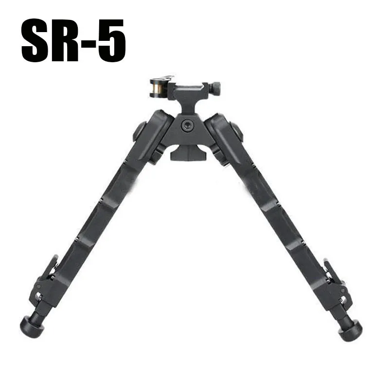 Aluminum SR5 tripod Quick Detach SR-5 QD Bipod 20mm rail Black
