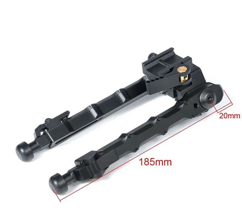 Aluminum SR5 tripod Quick Detach SR-5 QD Bipod 20mm rail Black