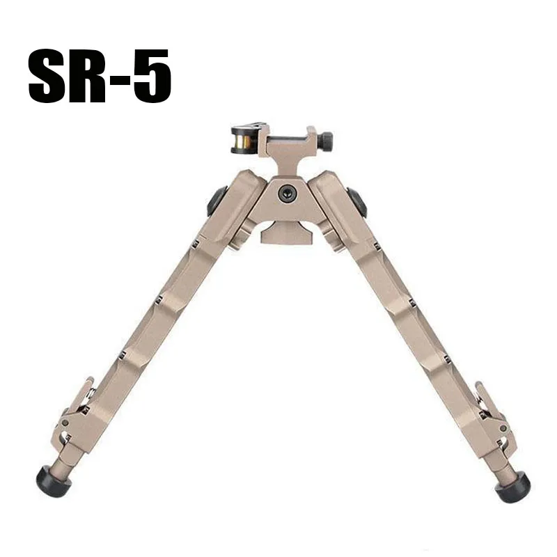 Aluminum SR5 tripod Quick Detach SR-5 QD Bipod 20mm rail Tan