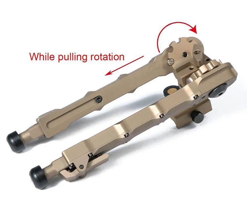 Aluminum SR5 tripod Quick Detach SR-5 QD Bipod 20mm rail Tan