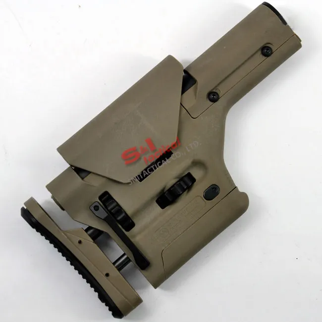 MP PTS PRS Carbine Stock for M4/M16 Series AEG (TAN) Stand fit
