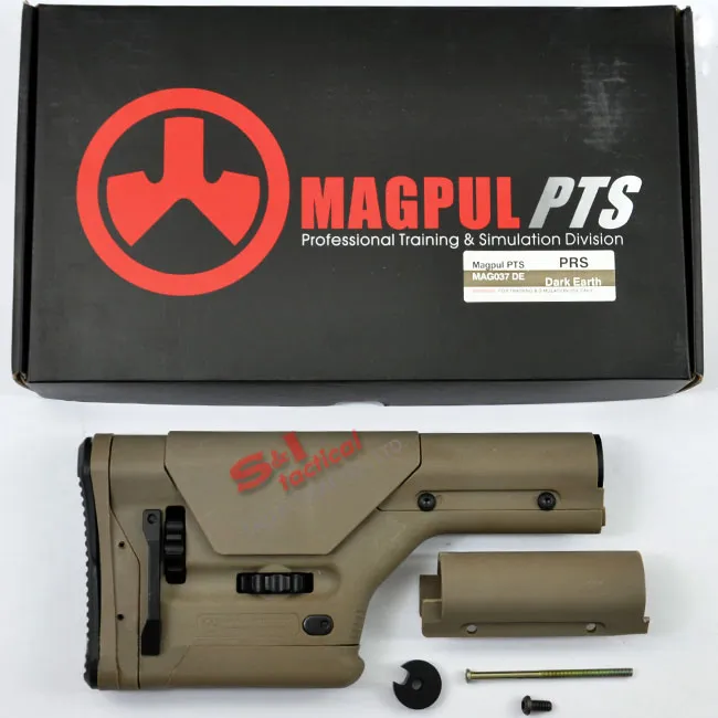 MP PTS PRS Carbine Stock for M4/M16 Series AEG (TAN) Stand fit