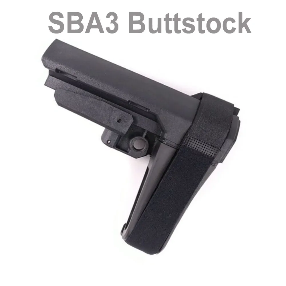 SBA3 Nylon Stock Buttstock Pistol M4 AR15 HK416 airsoft