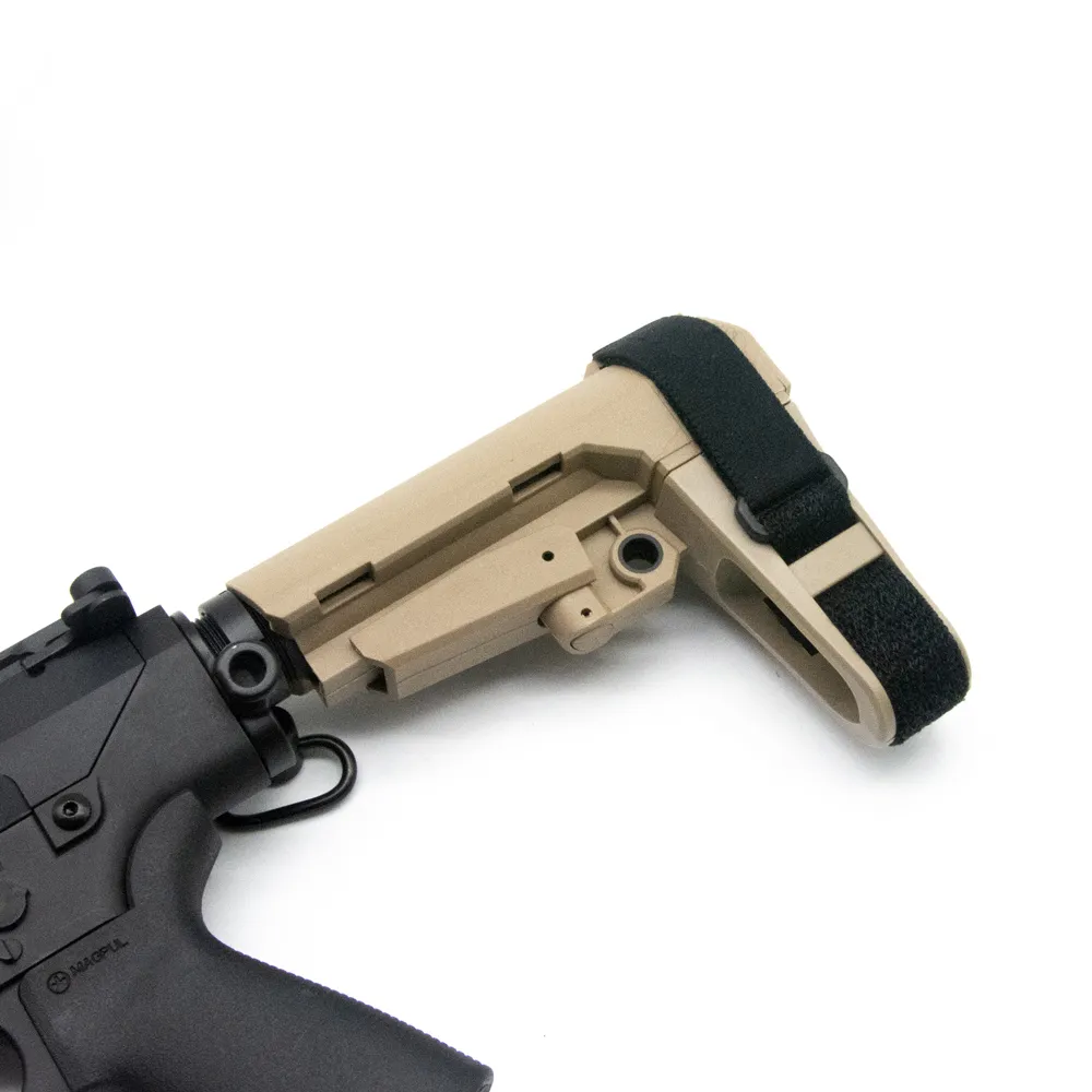 SBA3 Nylon Stock Buttstock Pistol M4 AR15 HK416 airsoft TAN