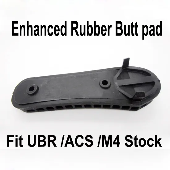 Enhanced Rubber Butt pad Fit UBR ACS M4 Stock