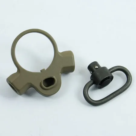 Troy Full Steel Dual Side QD Sling Swivel Dark Earth for GBB