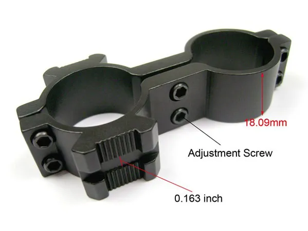 1" ring weaver picatinny rail barrel mount scope laser mount