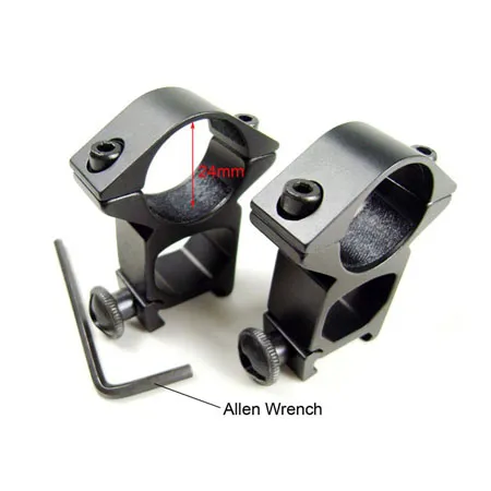 2 pcs 25mm 1 Inch 1" Ring tactical Weaver Scope torch Rail Mount