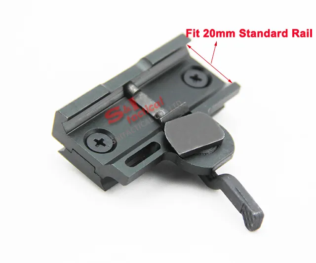 Quick Release Side Weaver Rail 20mm Extension Base Mount
