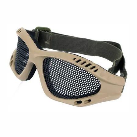 TMC Metal Wire Goggle Airsoft Mesh Goggles Tan/Khaki