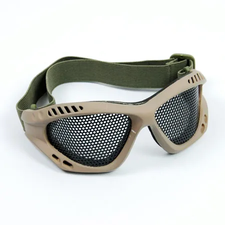 TMC Metal Wire Goggle Airsoft Mesh Goggles Tan/Khaki