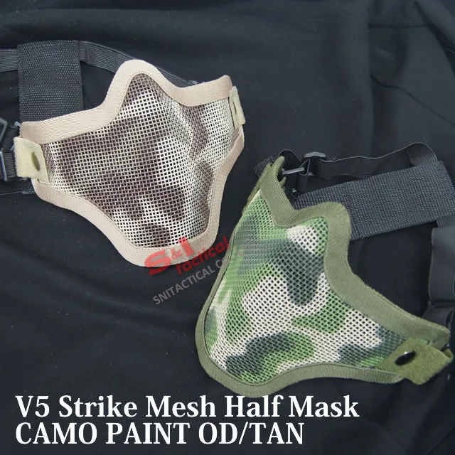 TMC V5 Strike Mesh Half Face Skull Mask
