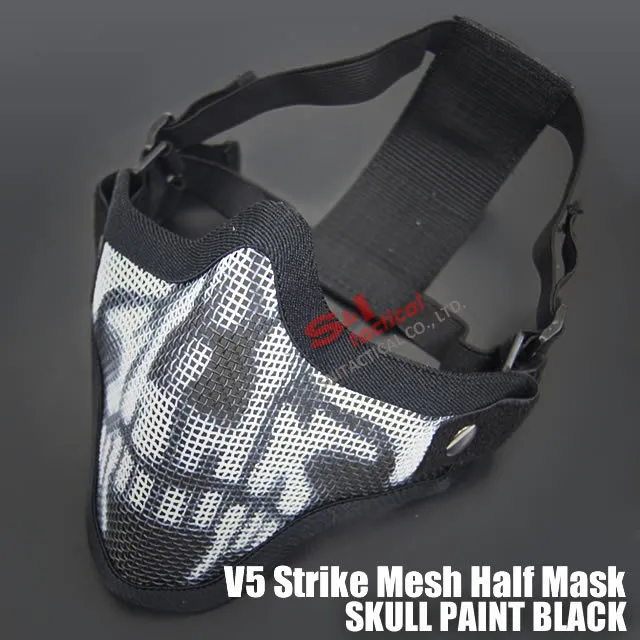 TMC V5 Strike Mesh Half Face Skull Mask