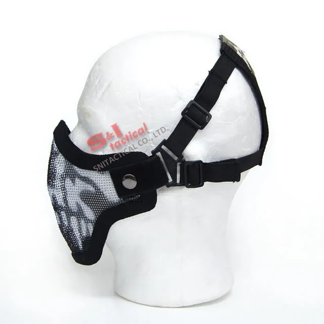 TMC V5 Strike Mesh Half Face Skull Mask