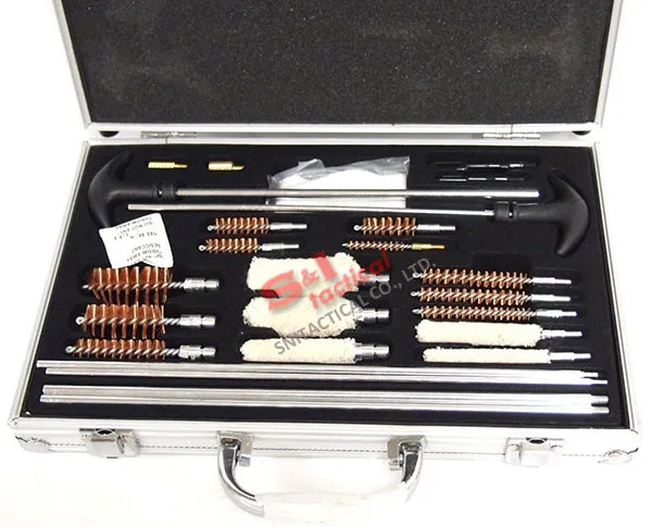 78PC Universal Gun Cleaning Kits Shotgun Rifle Pistols Alum Case