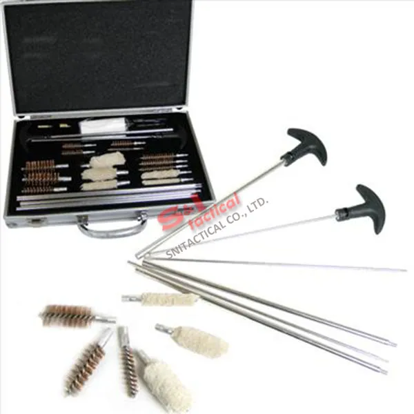 78PC Universal Gun Cleaning Kits Shotgun Rifle Pistols Alum Case