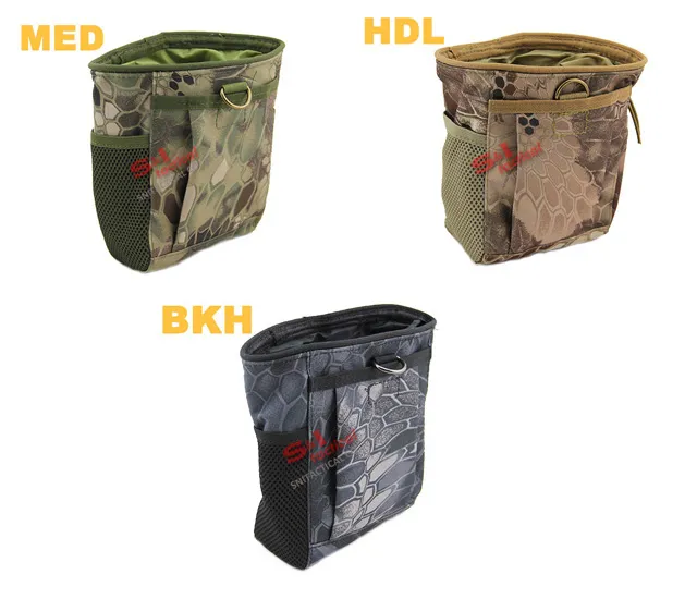 Tactical Folding Mag Recovery Dump Pouch Molle Loop and Hook