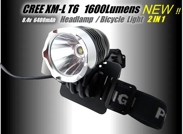 1800 Lumen CREE XML T6 Bicycle Light HeadLight headLamp